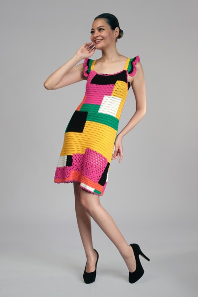 Patchwork Crochet Dress Limited Edition