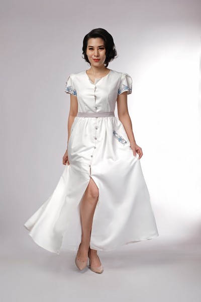 Austine Dress White